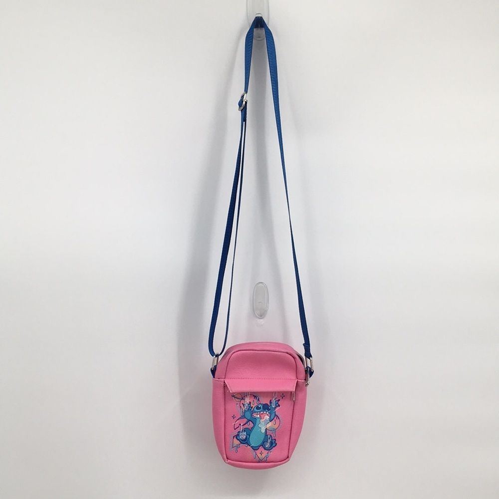 Disney Stitch Girls Crossbody Purse Bag Phone Holder Shoulder Purse